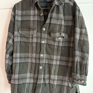 Men's Green Plaid Shacket